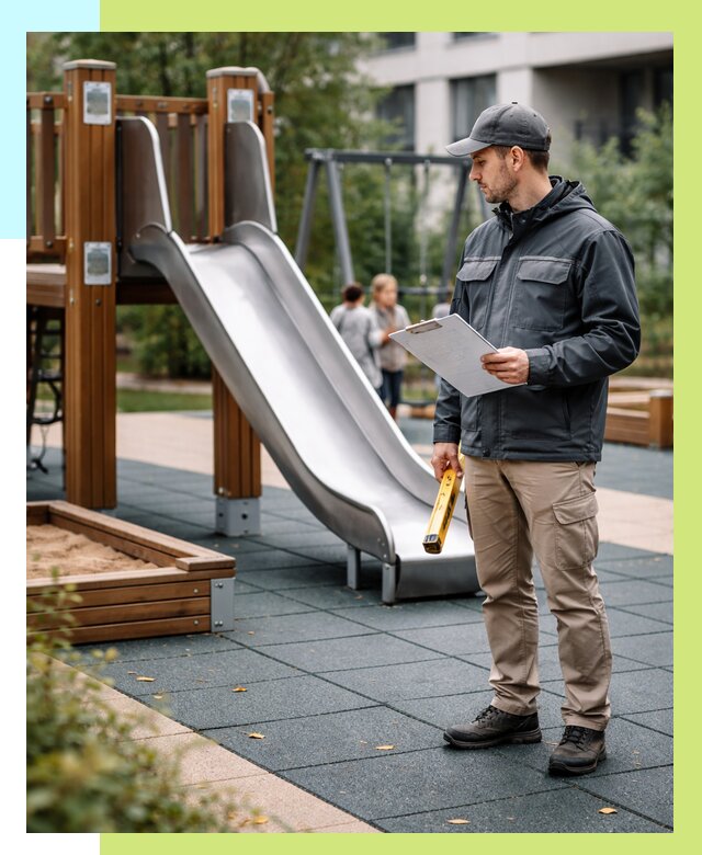 Сертификация детских площадок в Томске от 27318 р. | Алешин-Тмс