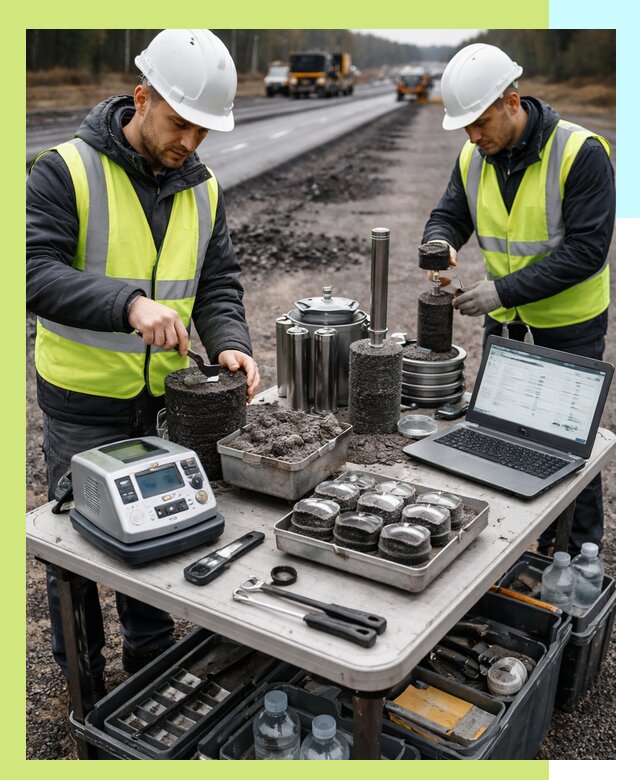 Сертификация асфальта: испытания и подтверждение в Томске