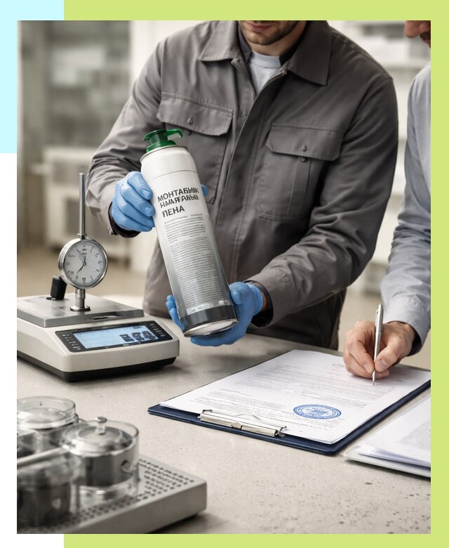 Сертификация монтажной пены в Томске от 16391 р. | Алешин-Тмс