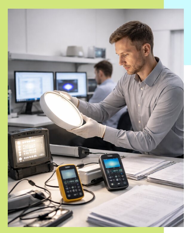 Сертификация светильников в Томске: испытания и оформление